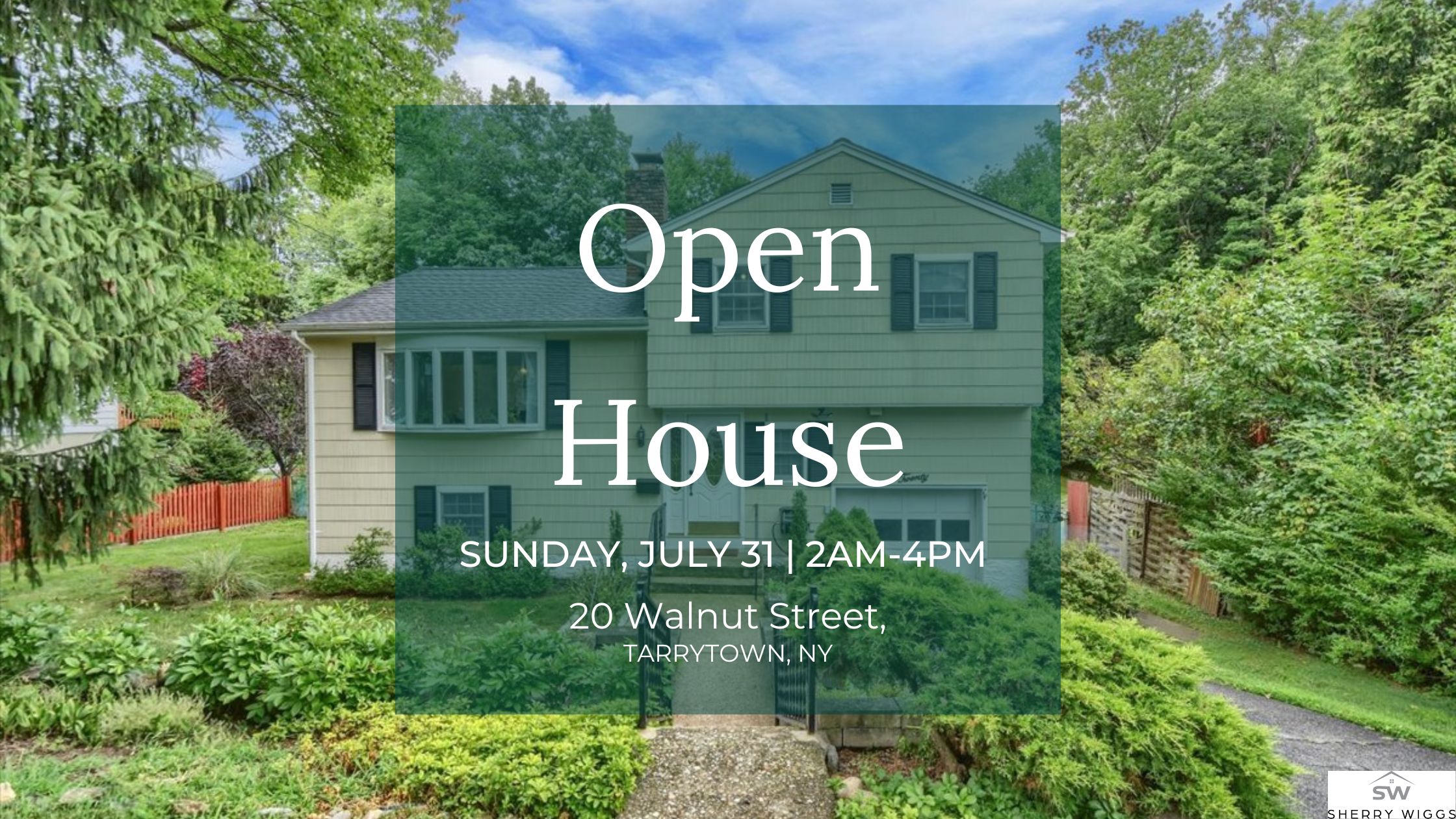 End of July Open House in Tarrytown, NY